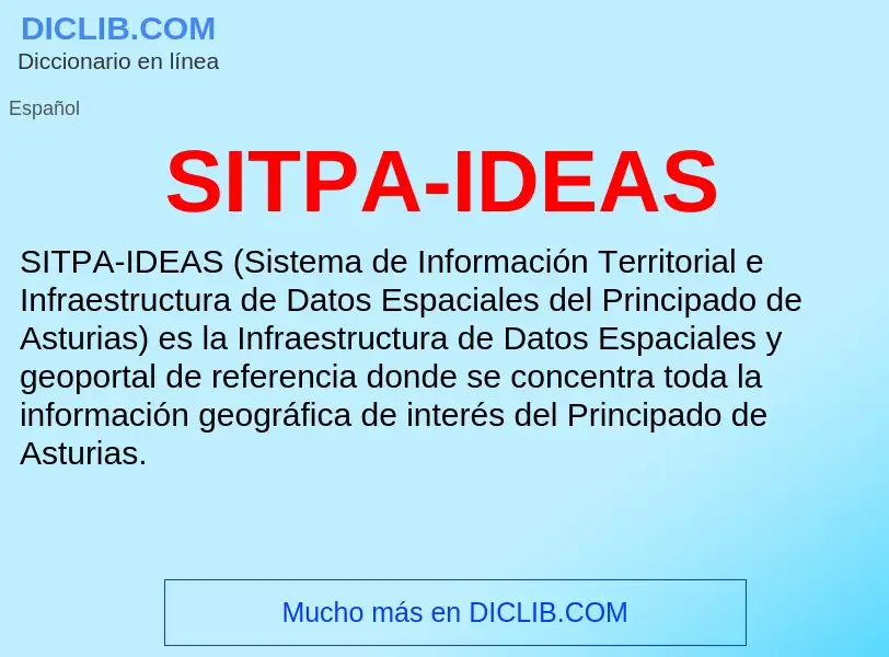 Что такое SITPA-IDEAS - определение