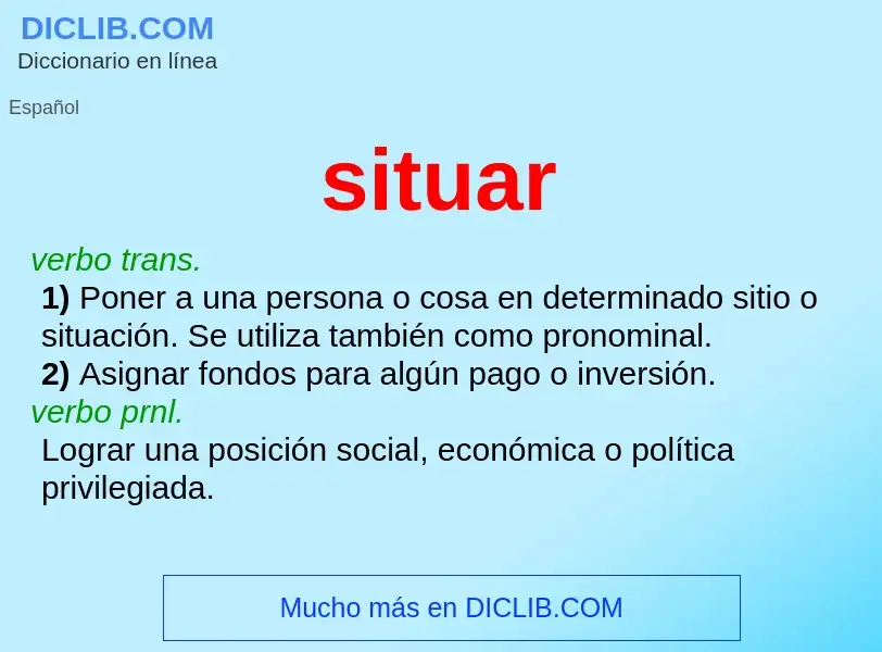 Wat is situar - definition