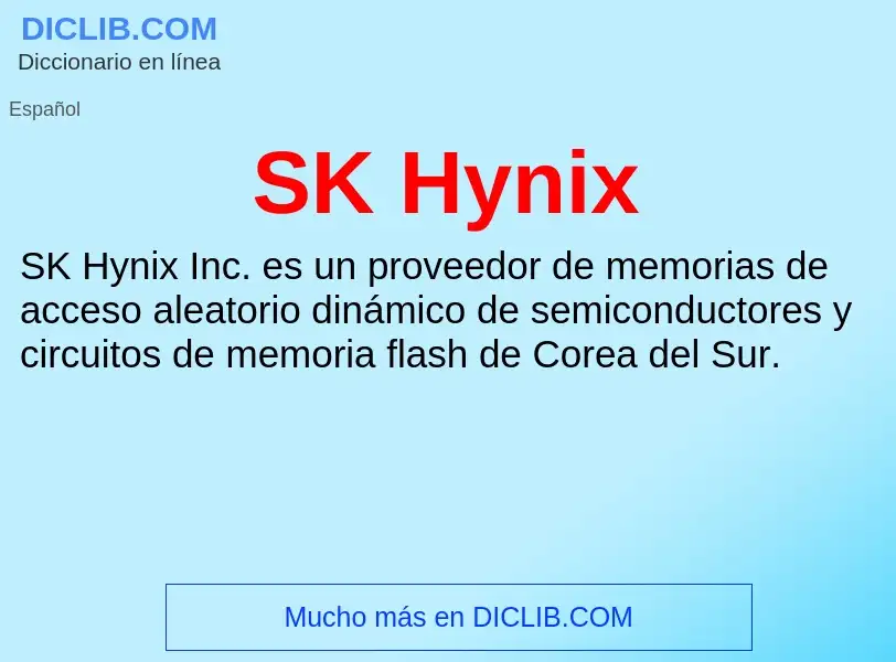 Что такое SK Hynix - определение