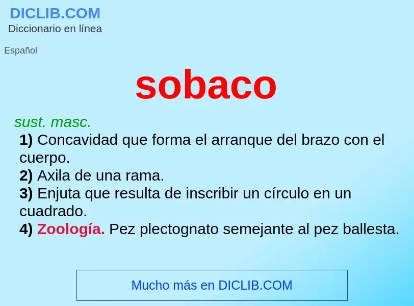 What is sobaco - definition