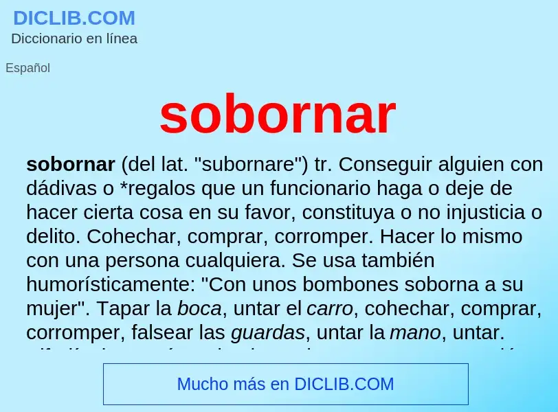 What is sobornar - meaning and definition