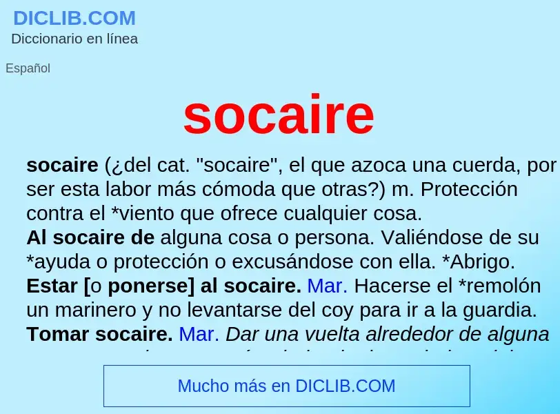 What is socaire - definition