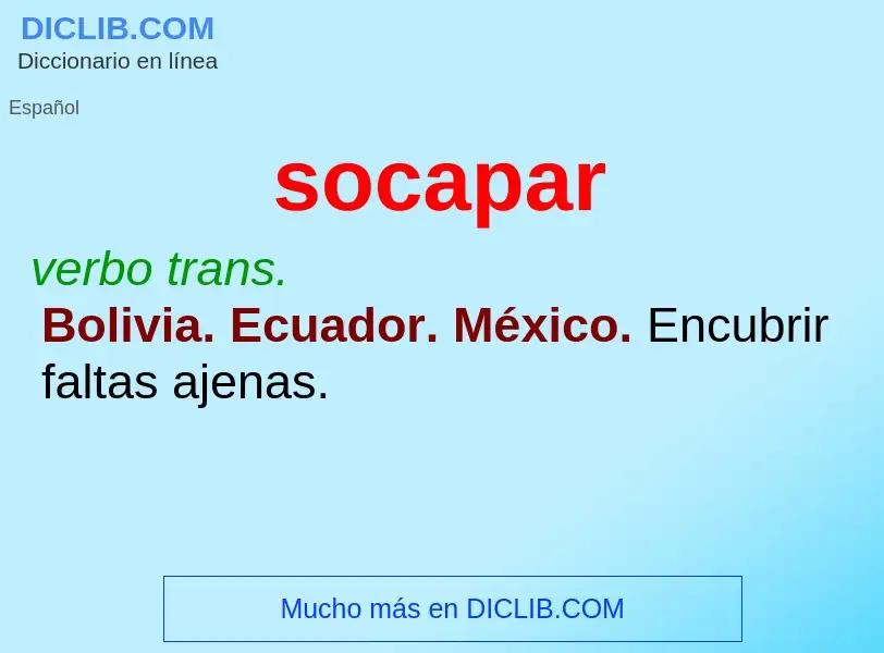 Wat is socapar - definition