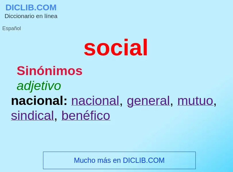 Wat is social - definition