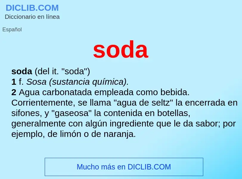 Was ist soda - Definition