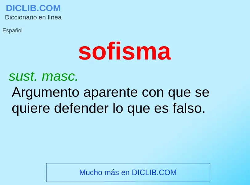 What is sofisma - definition