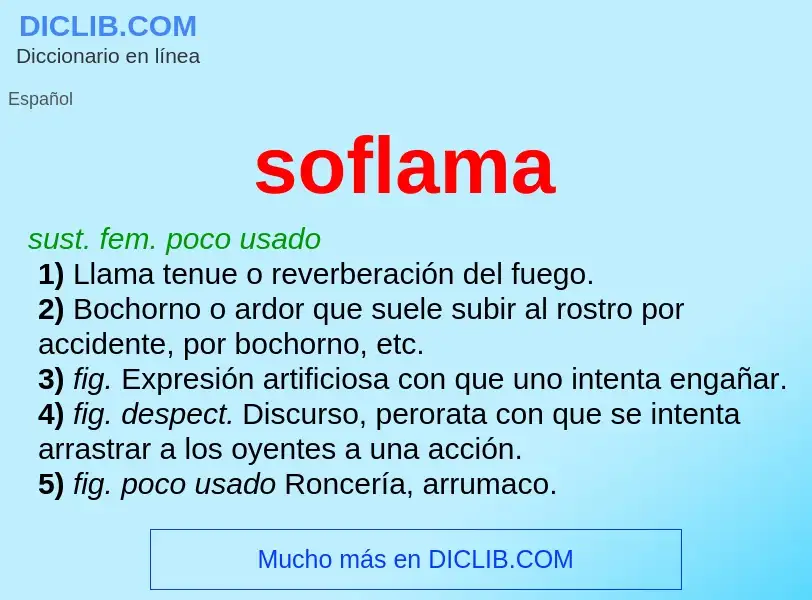 Wat is soflama - definition