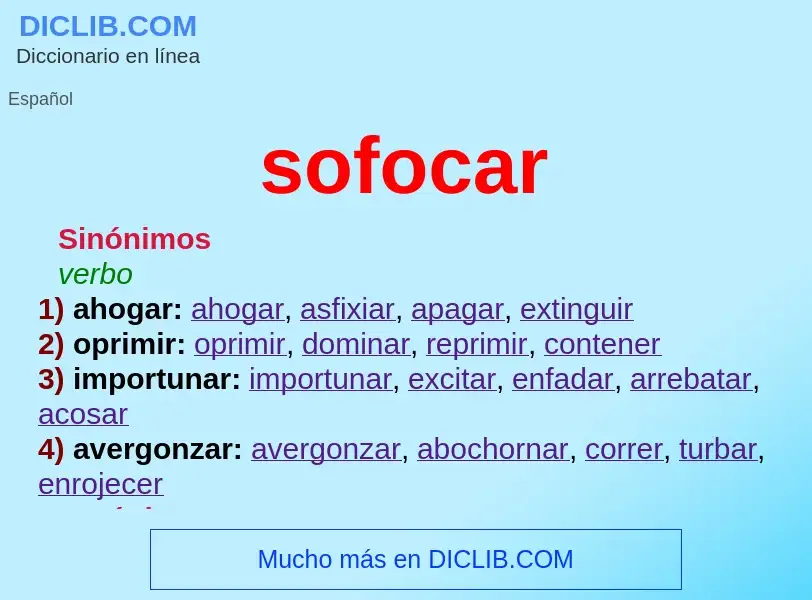 What is sofocar - definition