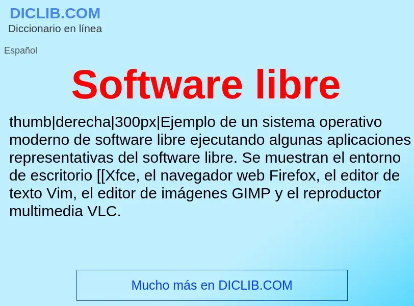 Wat is Software libre - definition