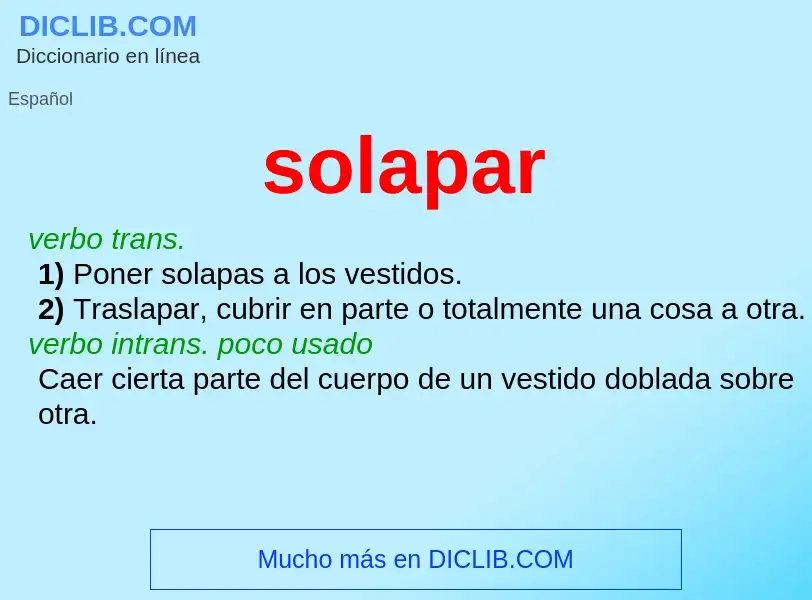 Wat is solapar - definition