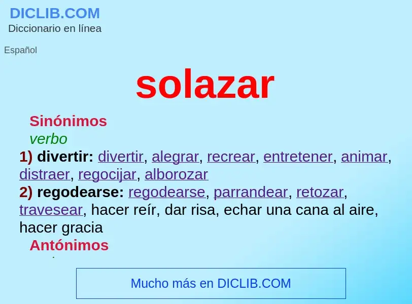 What is solazar - meaning and definition