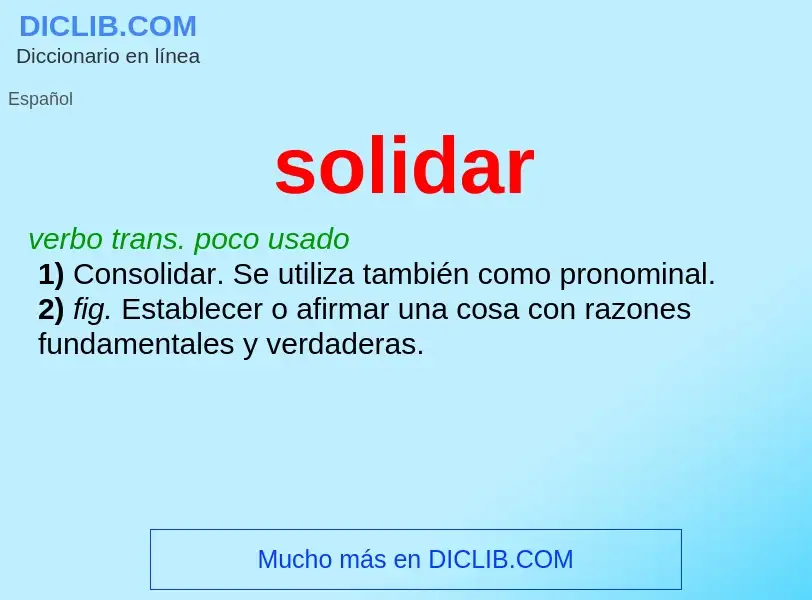 What is solidar - definition