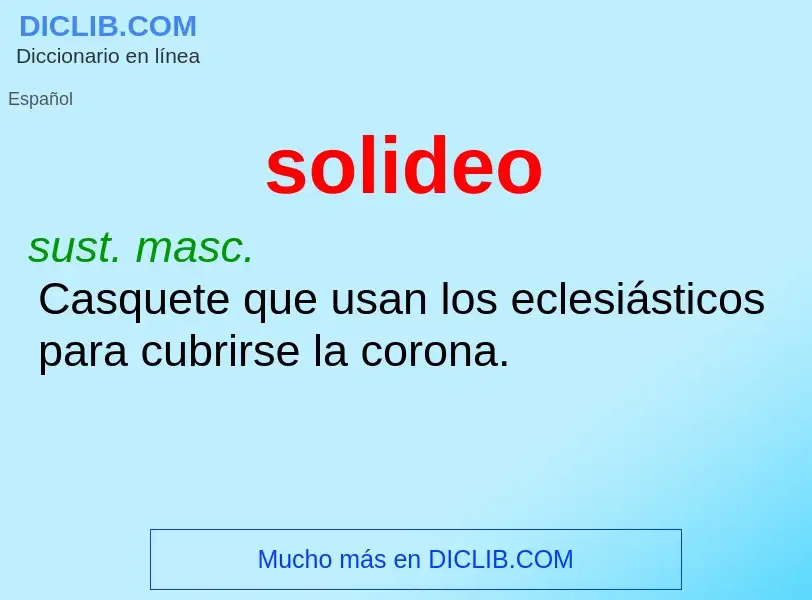 Wat is solideo - definition