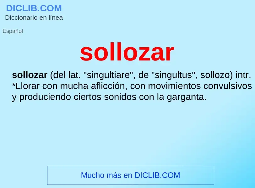 Was ist sollozar - Definition