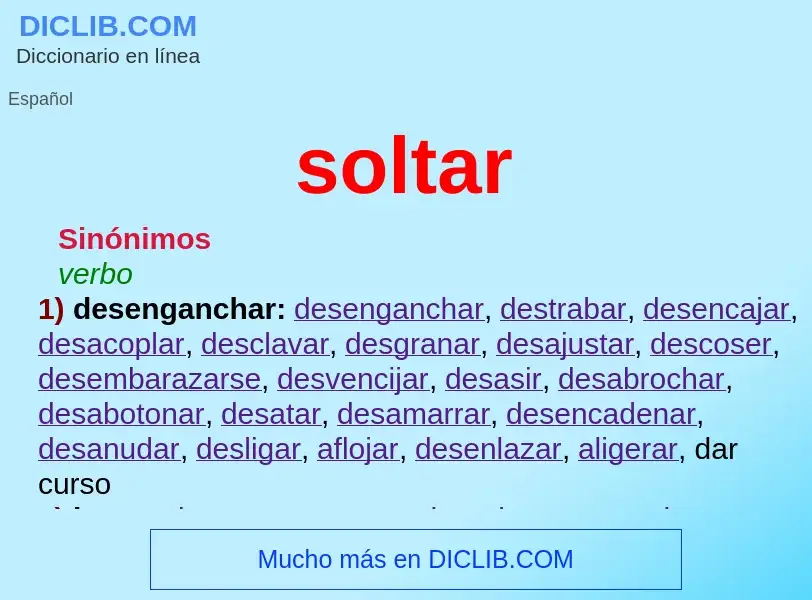 Wat is soltar - definition