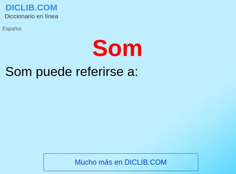 O que é Som - definição, significado, conceito