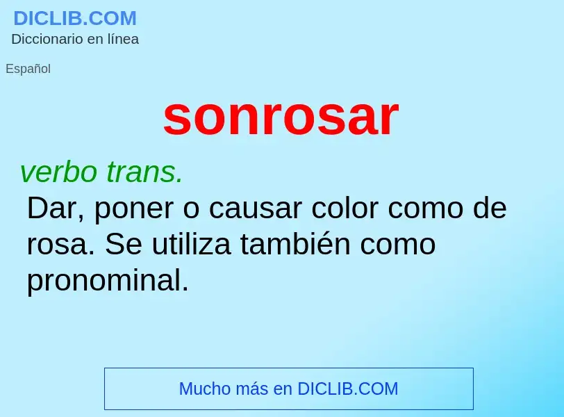 Was ist sonrosar - Definition