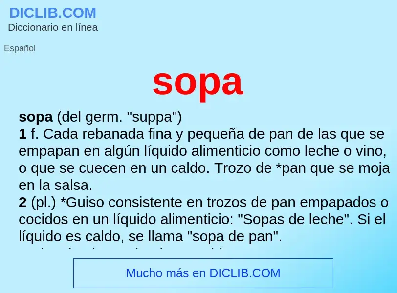 What is sopa - meaning and definition