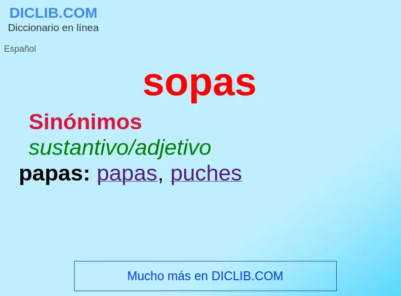 What is sopas - definition