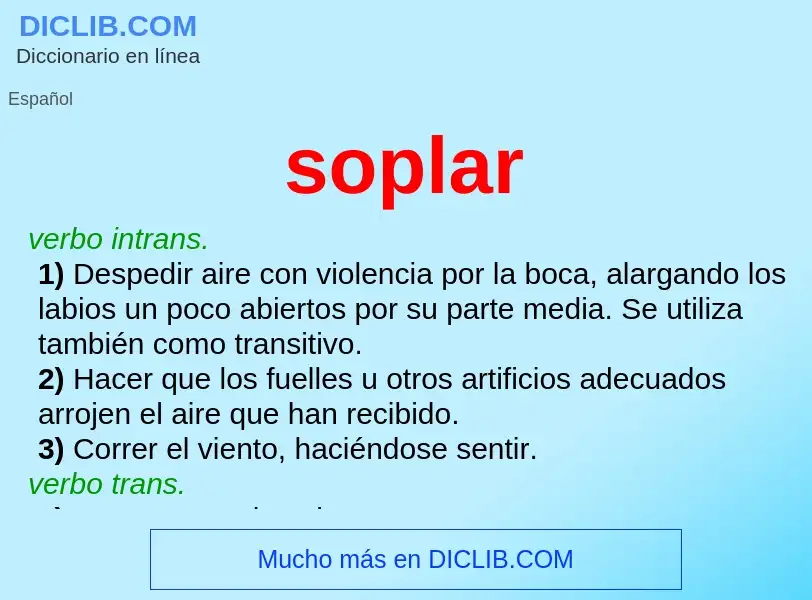 Wat is soplar - definition