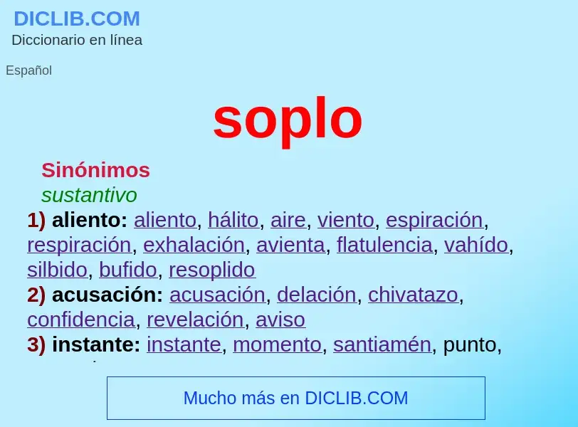 Wat is soplo - definition