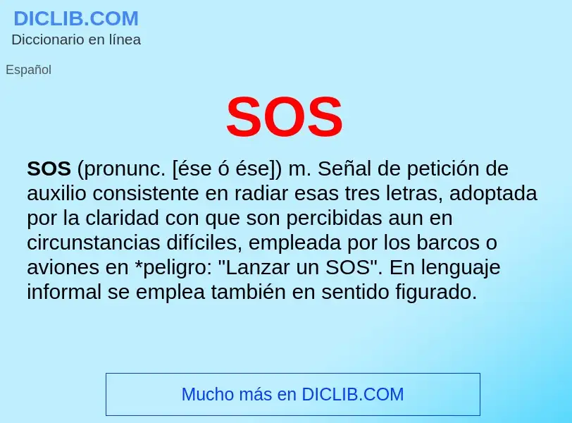 Wat is SOS - definition