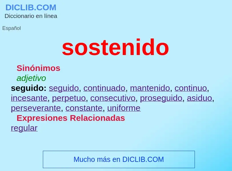 O que é sostenido - definição, significado, conceito