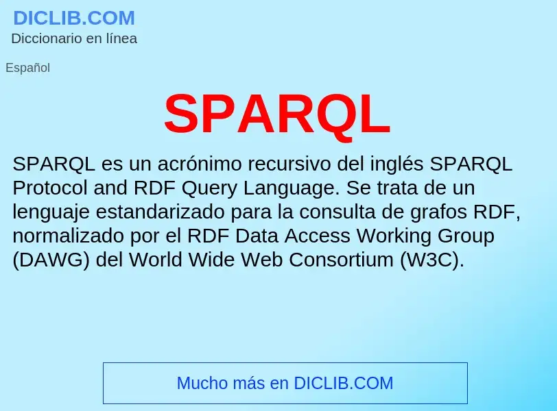 Что такое SPARQL - определение