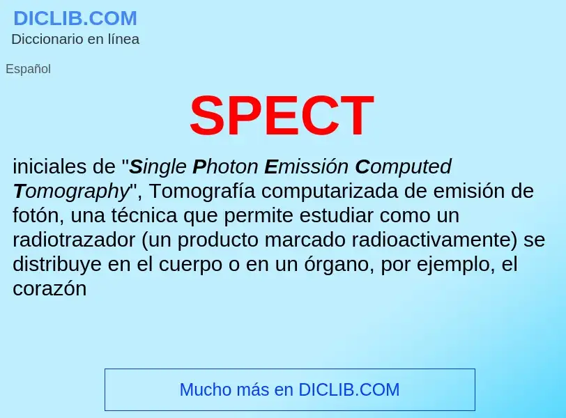 Что такое SPECT - определение