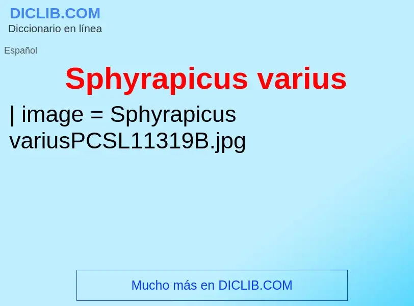 Wat is Sphyrapicus varius - definition