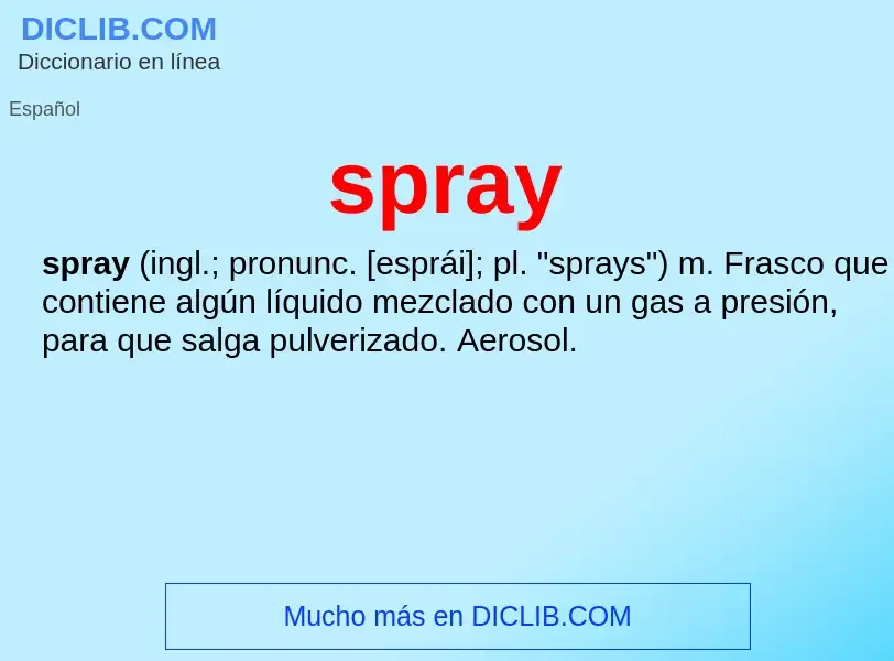 Что такое spray - определение