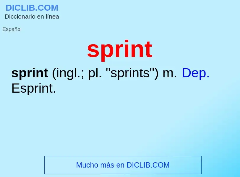 Что такое sprint - определение