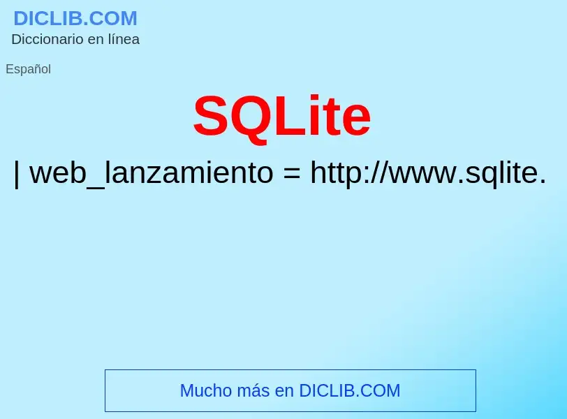 Что такое SQLite - определение