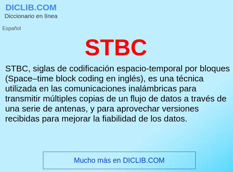 Что такое STBC - определение