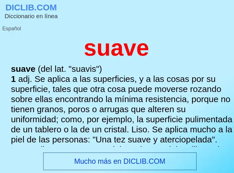 Was ist suave - Definition