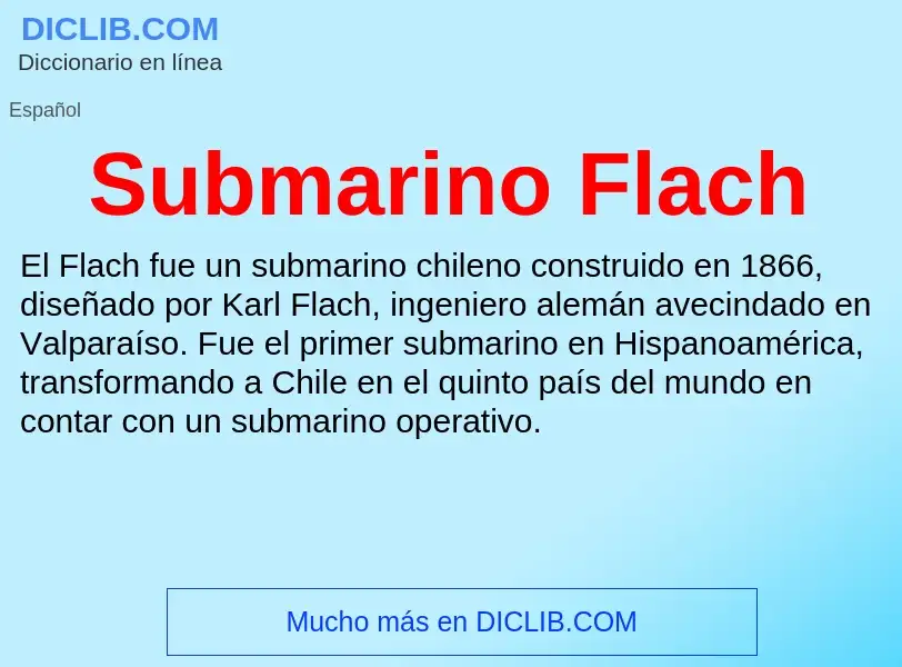 Что такое Submarino Flach - определение