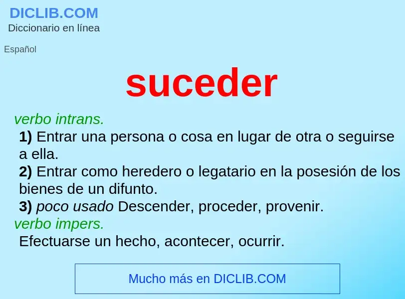 Wat is suceder - definition