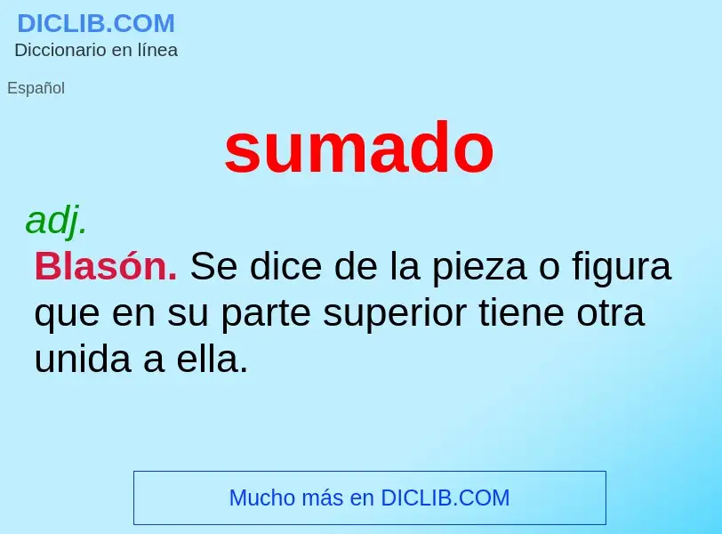 O que é sumado - definição, significado, conceito