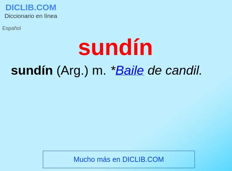 Che cos'è sundín - definizione