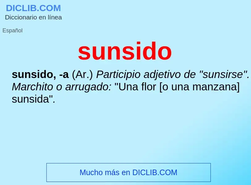 Che cos'è sunsido - definizione