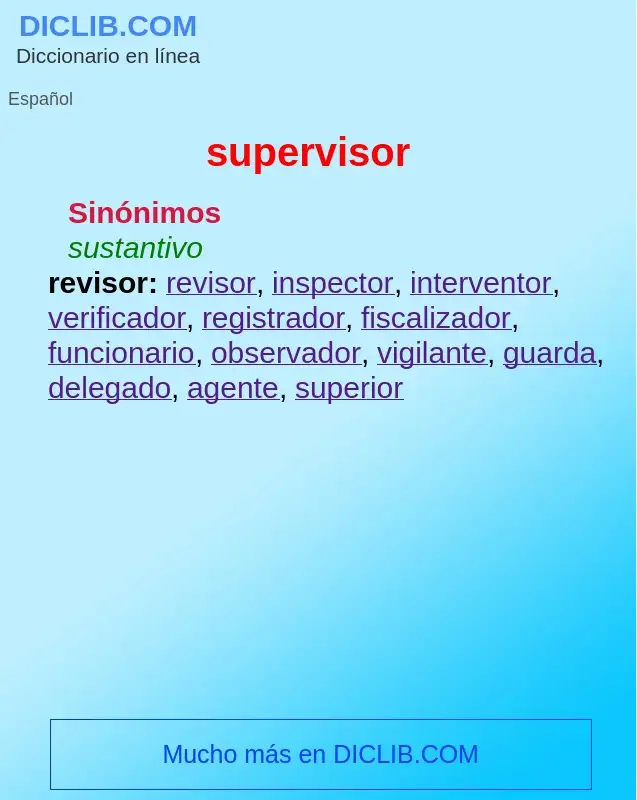 Wat is supervisor - definition