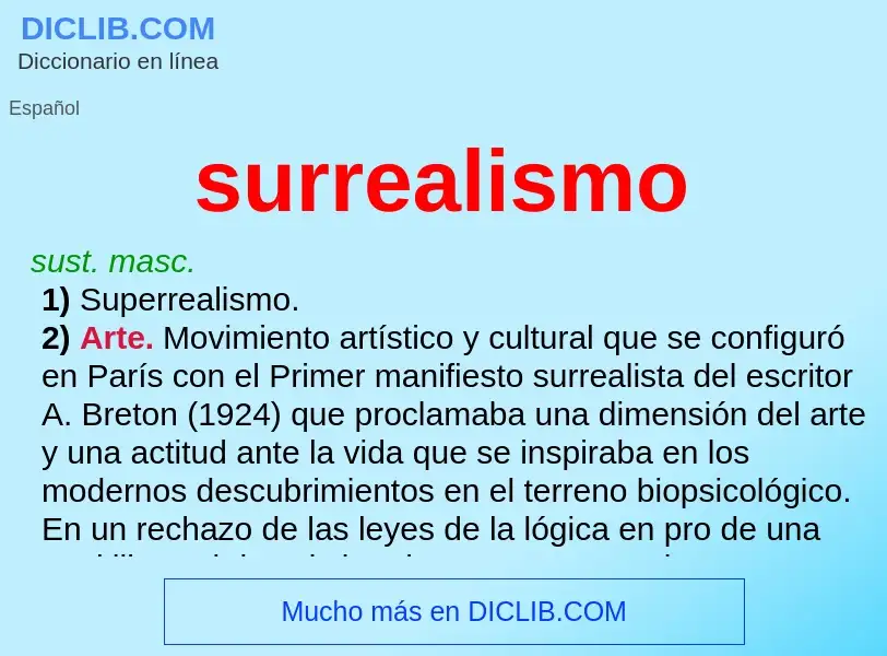 ¿Qué es surrealismo? - significado y definición