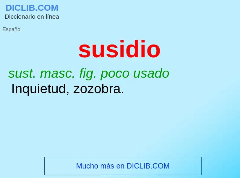 Che cos'è susidio - definizione