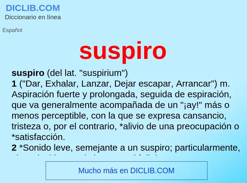 Wat is suspiro - definition