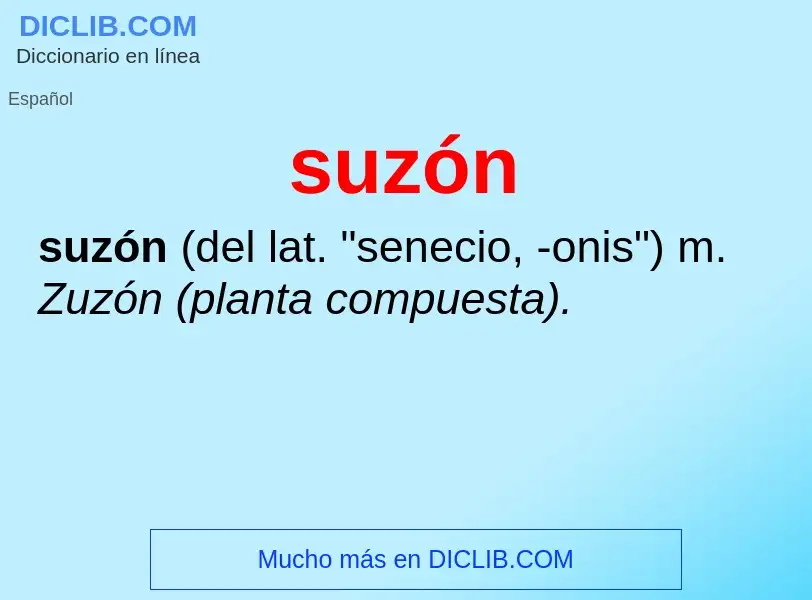 Что такое suzón - определение