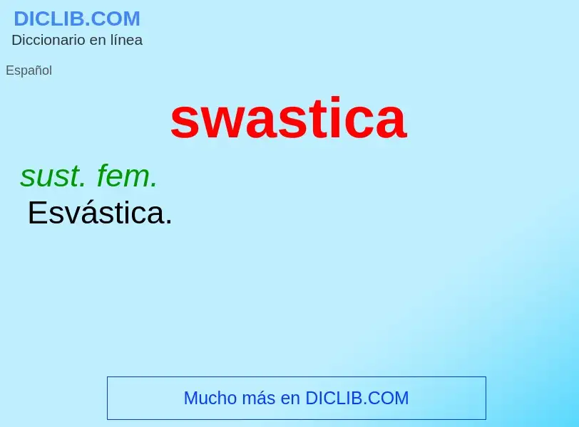 Che cos'è swastica - definizione