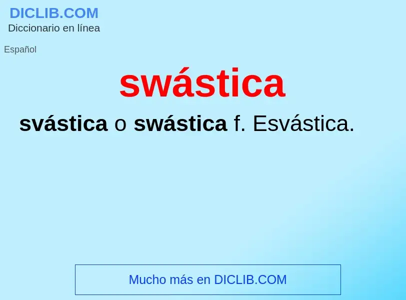 Che cos'è swástica - definizione