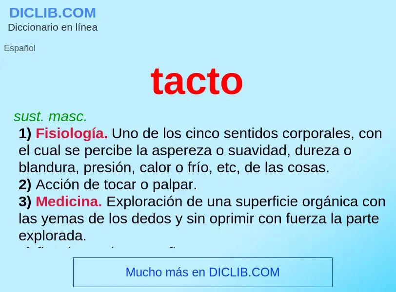 What is tacto - definition