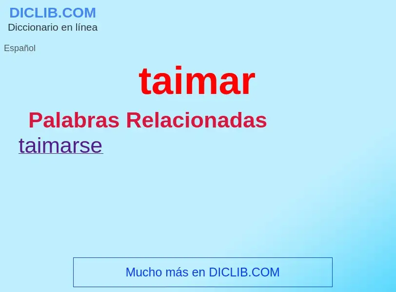 What is taimar - definition