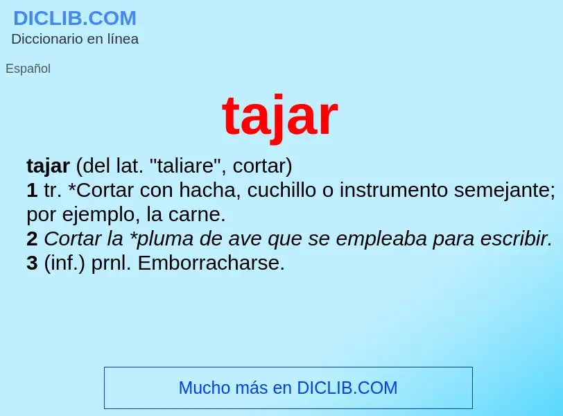 Wat is tajar - definition